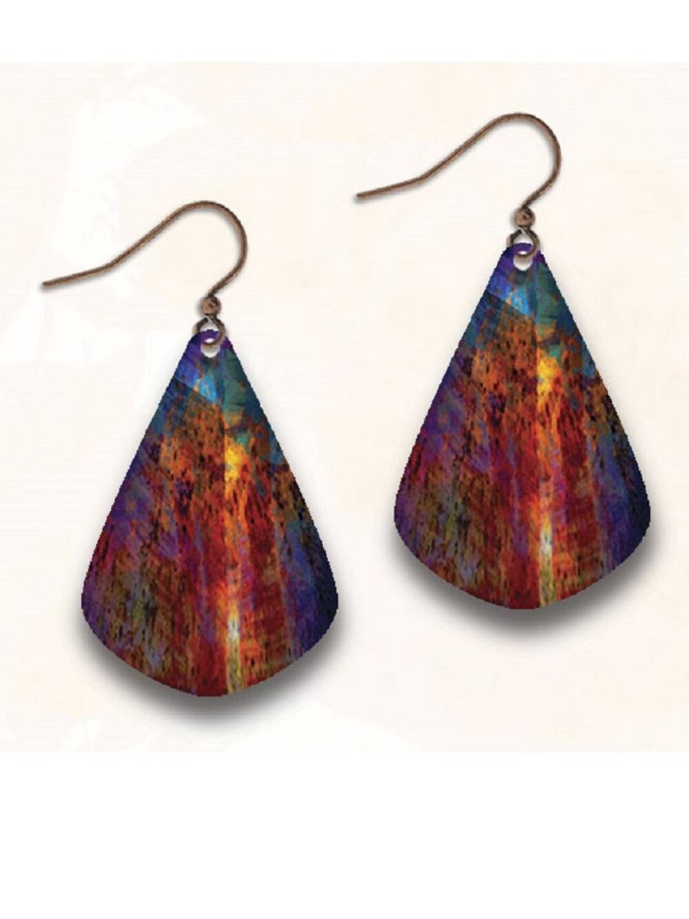 Multicolored Hypo-allergenic Earrings by Illustrated Light ME9JE